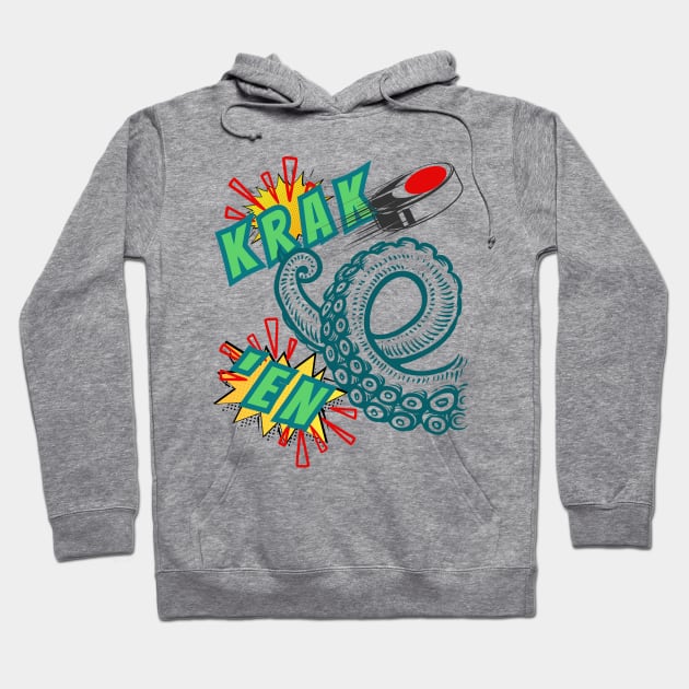 Krak 'En! Tentacle and Biscuit Hockey Style Hoodie by SwagOMart